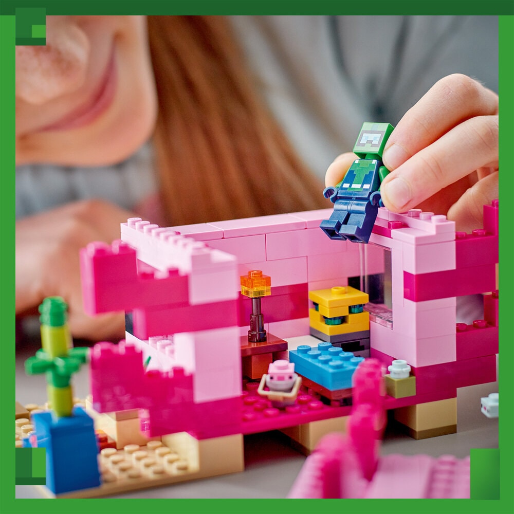 LEGO Minecraft - Das Axolotl-Haus 7+