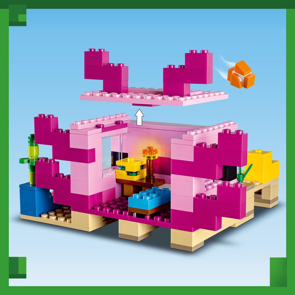 LEGO Minecraft - Das Axolotl-Haus 7+