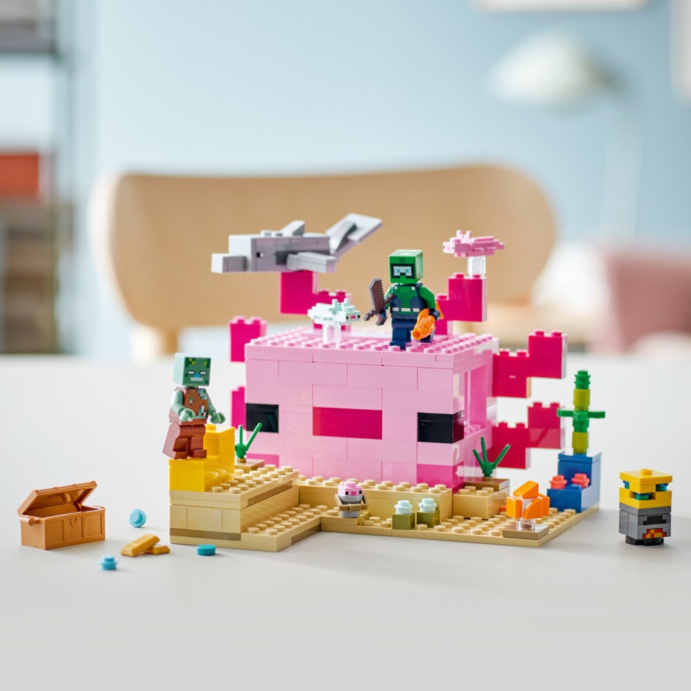 LEGO Minecraft - Das Axolotl-Haus 7+