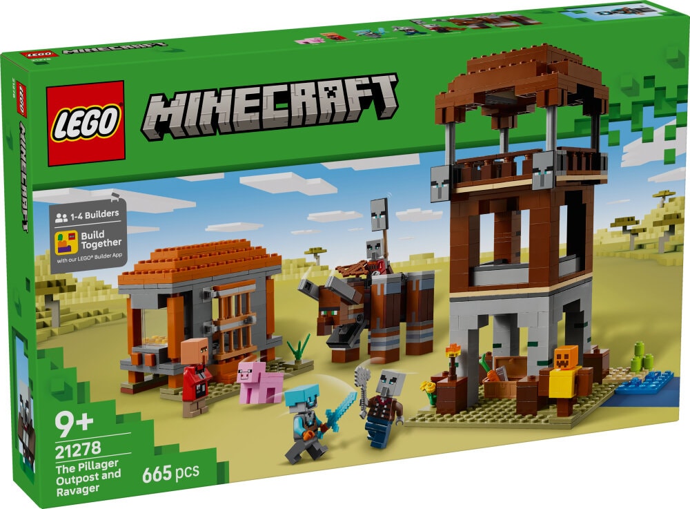 LEGO Minecraft - Ein Verwüster am Plünderer-Außenposten 9+