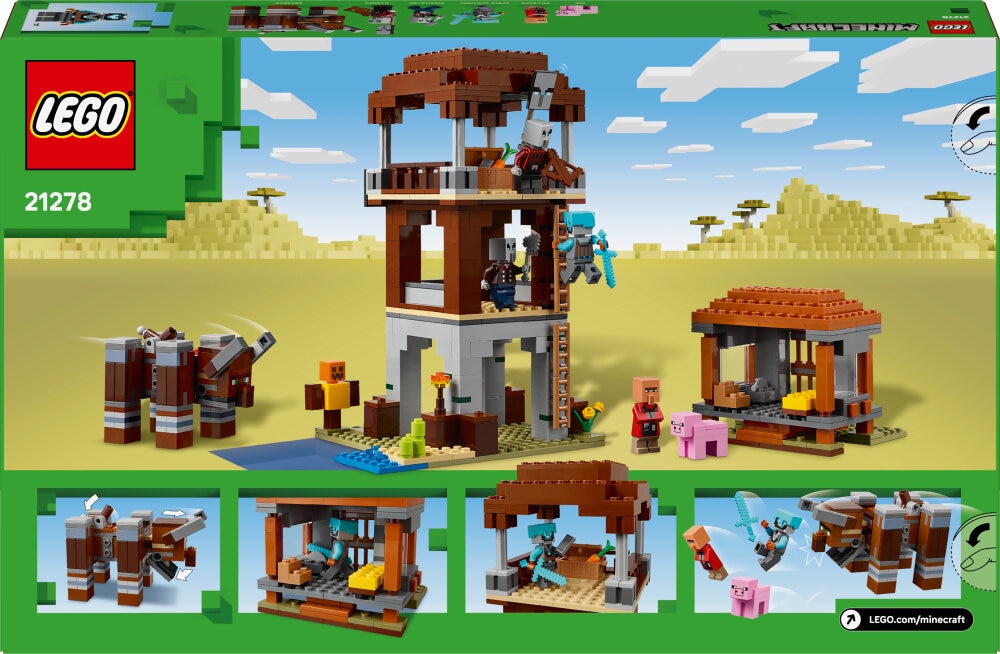 LEGO Minecraft - Ein Verwüster am Plünderer-Außenposten 9+