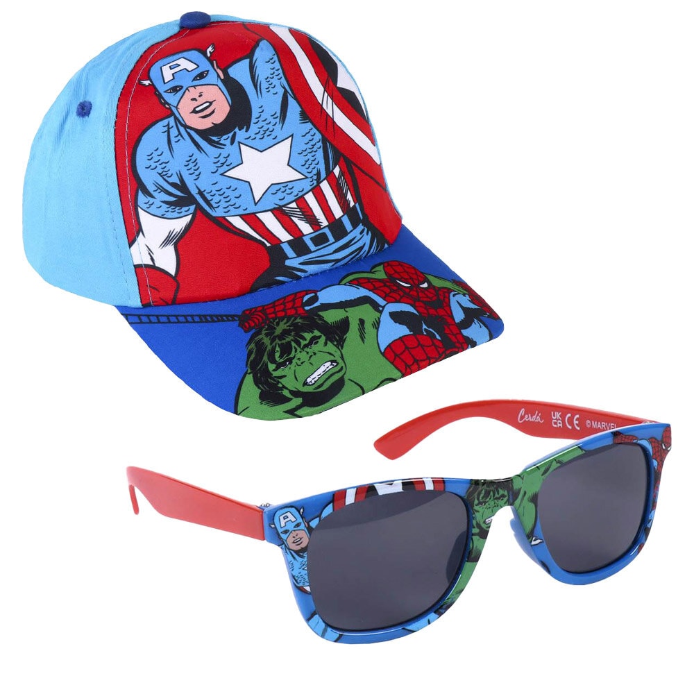 Avengers - Kappe und Sonnenbrille für Kinder