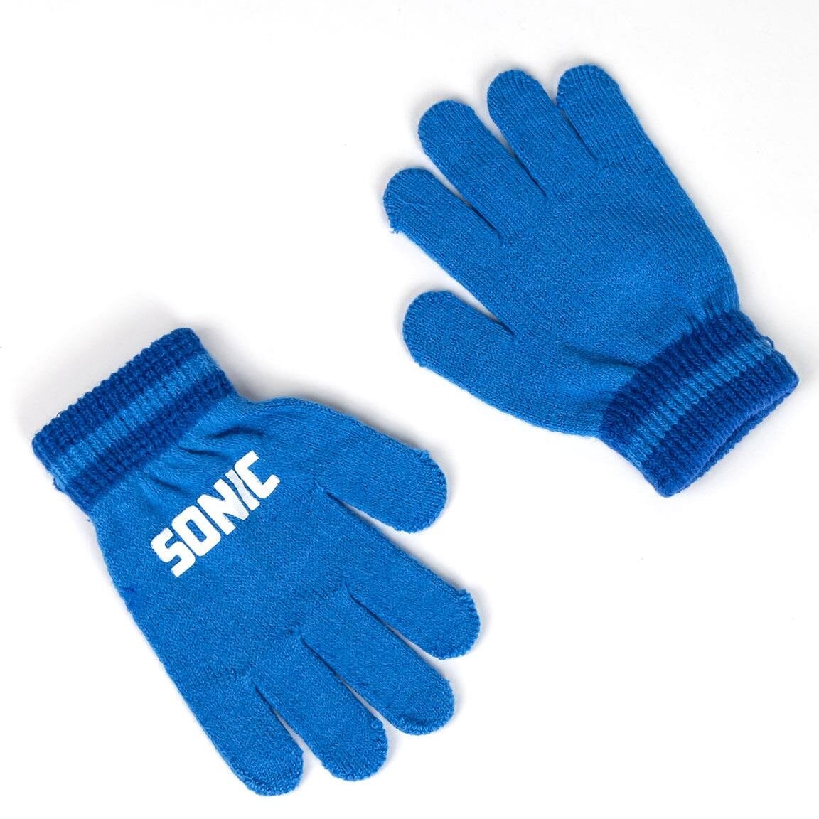 Sonic Mütze und Handschuhe