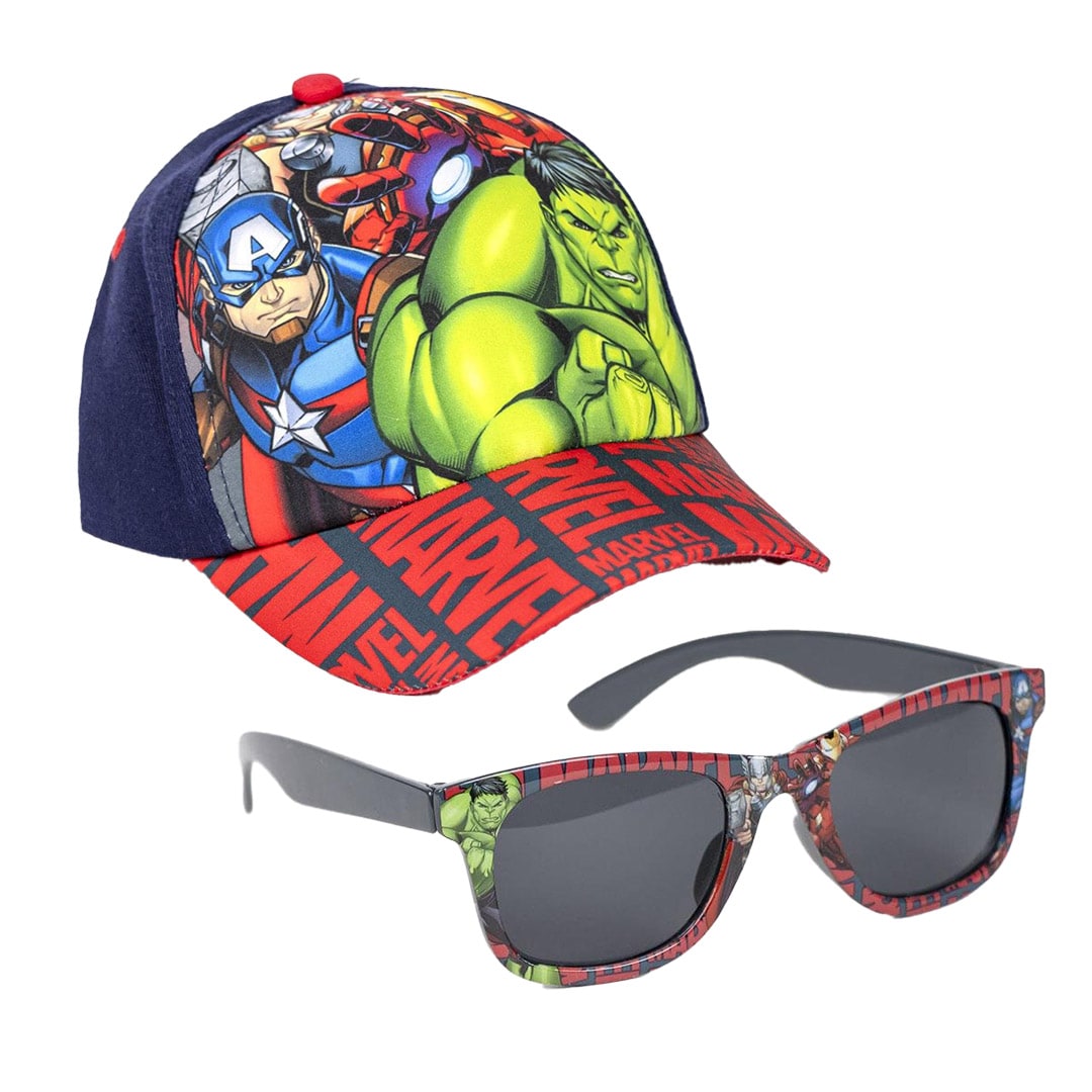 Marvel Avengers - Kappe und Sonnenbrille für Kinder