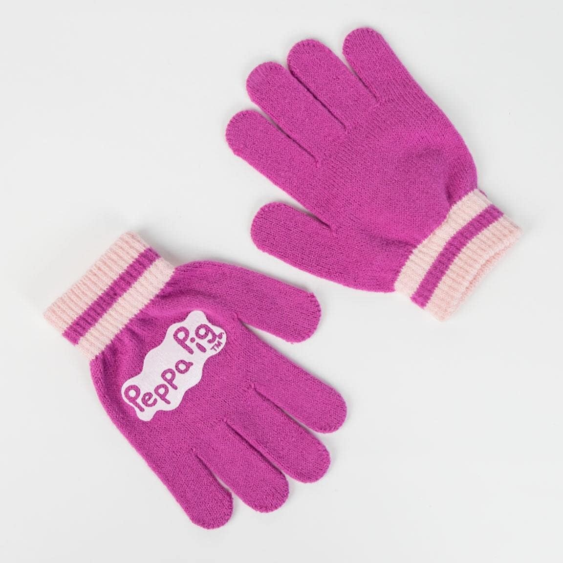 Peppa Wutz Mütze und Handschuhe