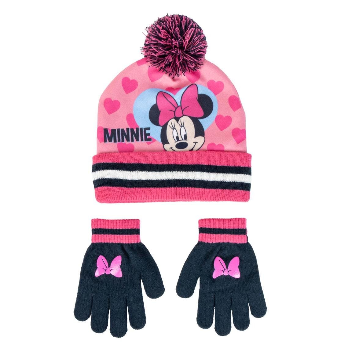 Minnie Maus Mütze und Handschuhe