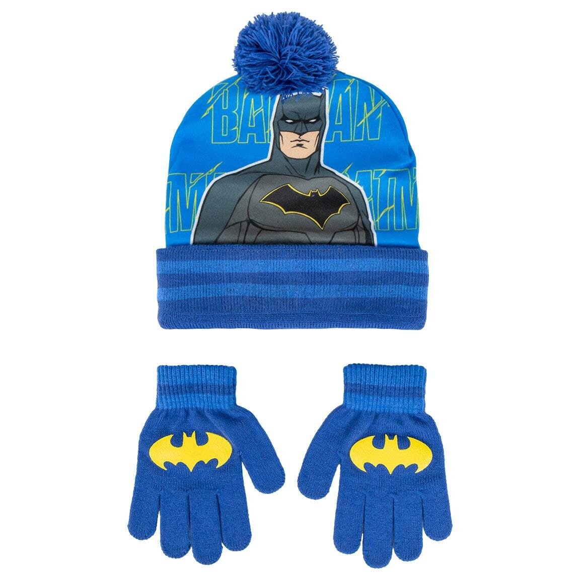 Batman Mütze und Handschuhe