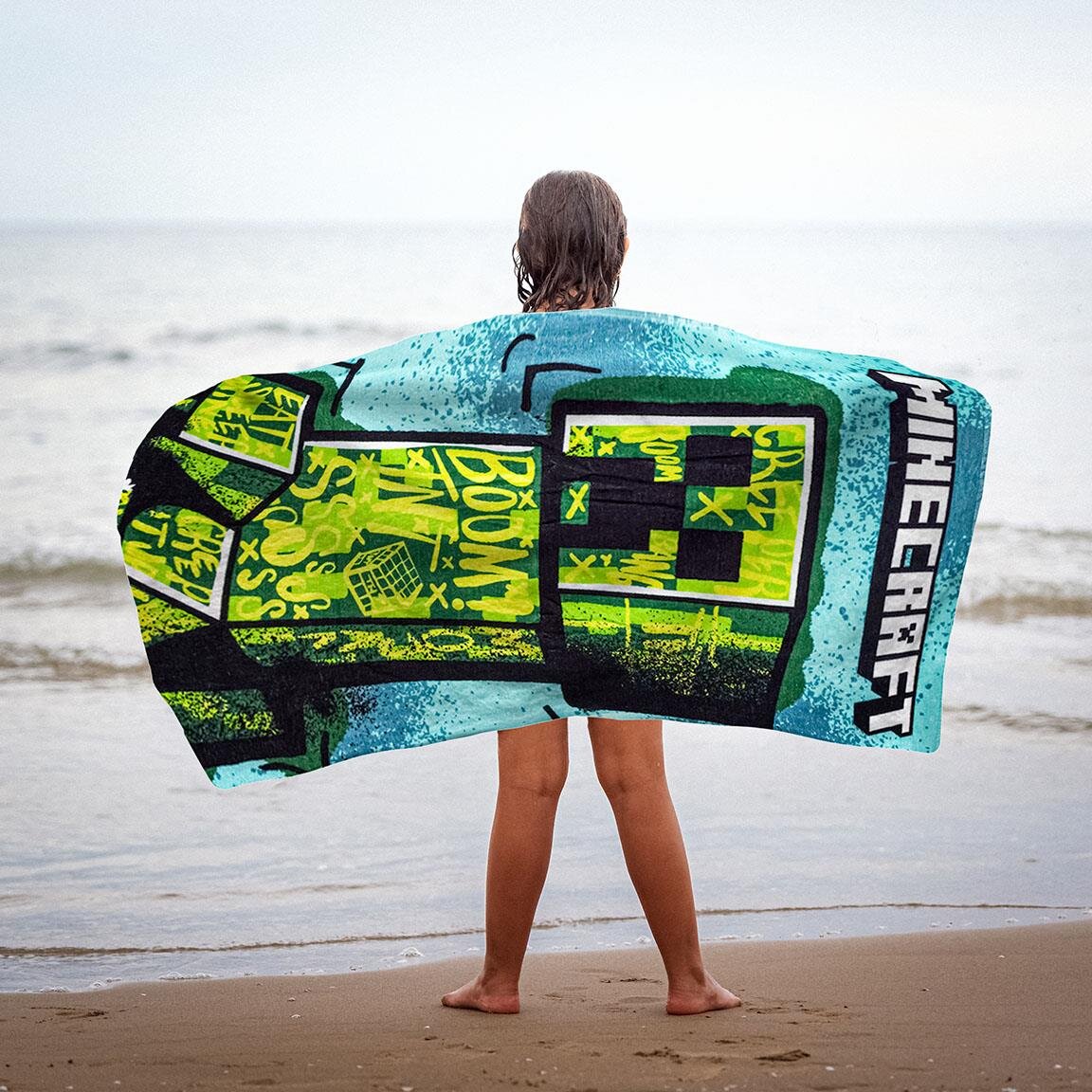 Minecraft - Baumwollhandtuch 70 x 140 cm