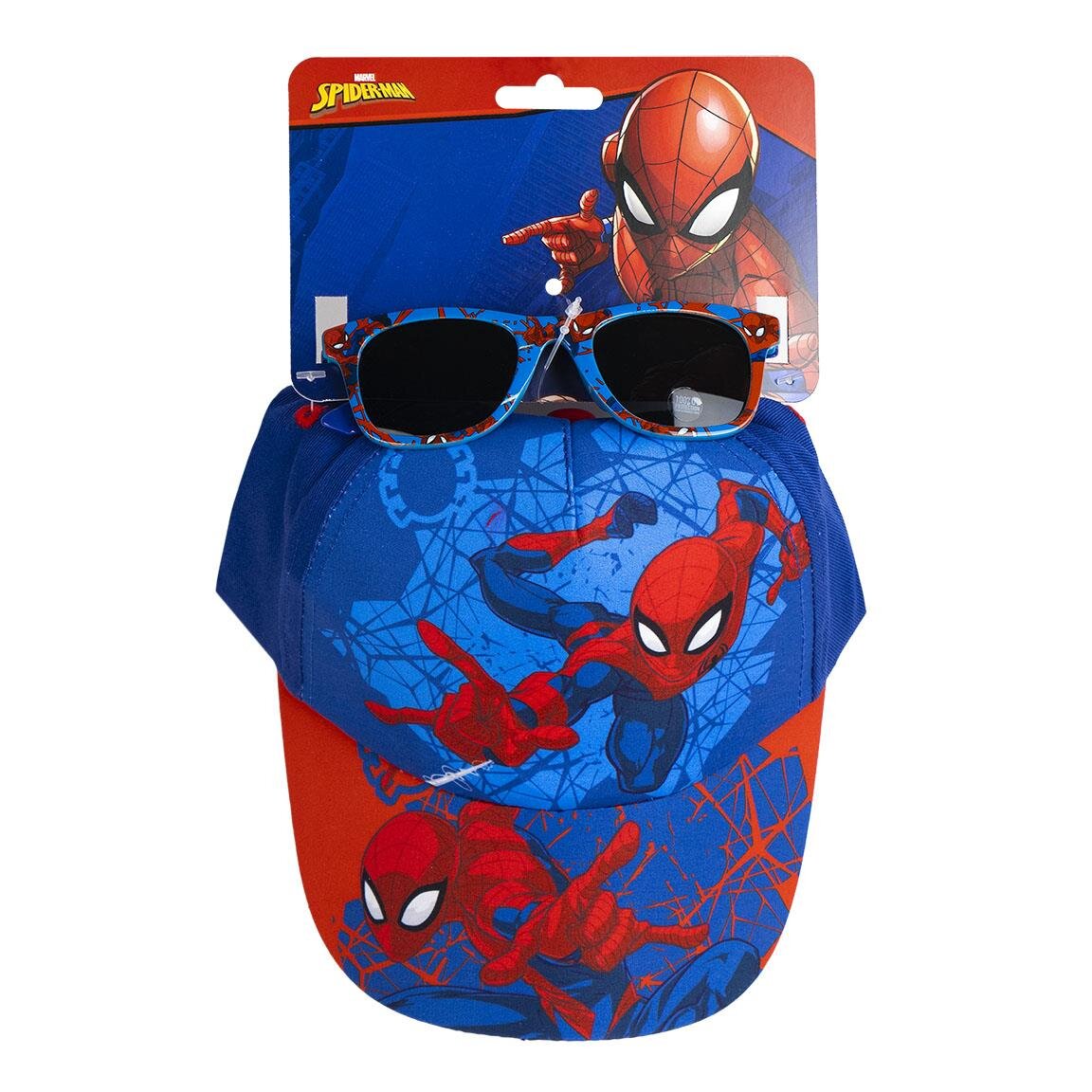 Spiderman - Kinderkappe und Sonnenbrille