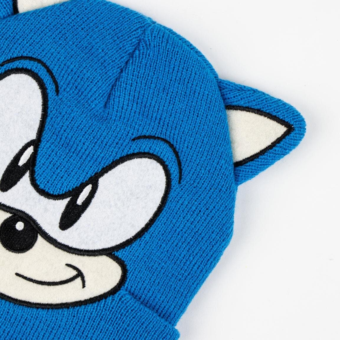 Sonic Mütze und Handschuhe