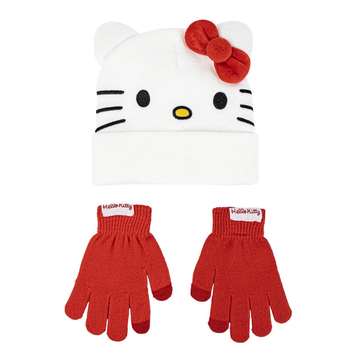 Hello Kitty Mütze und Handschuhe