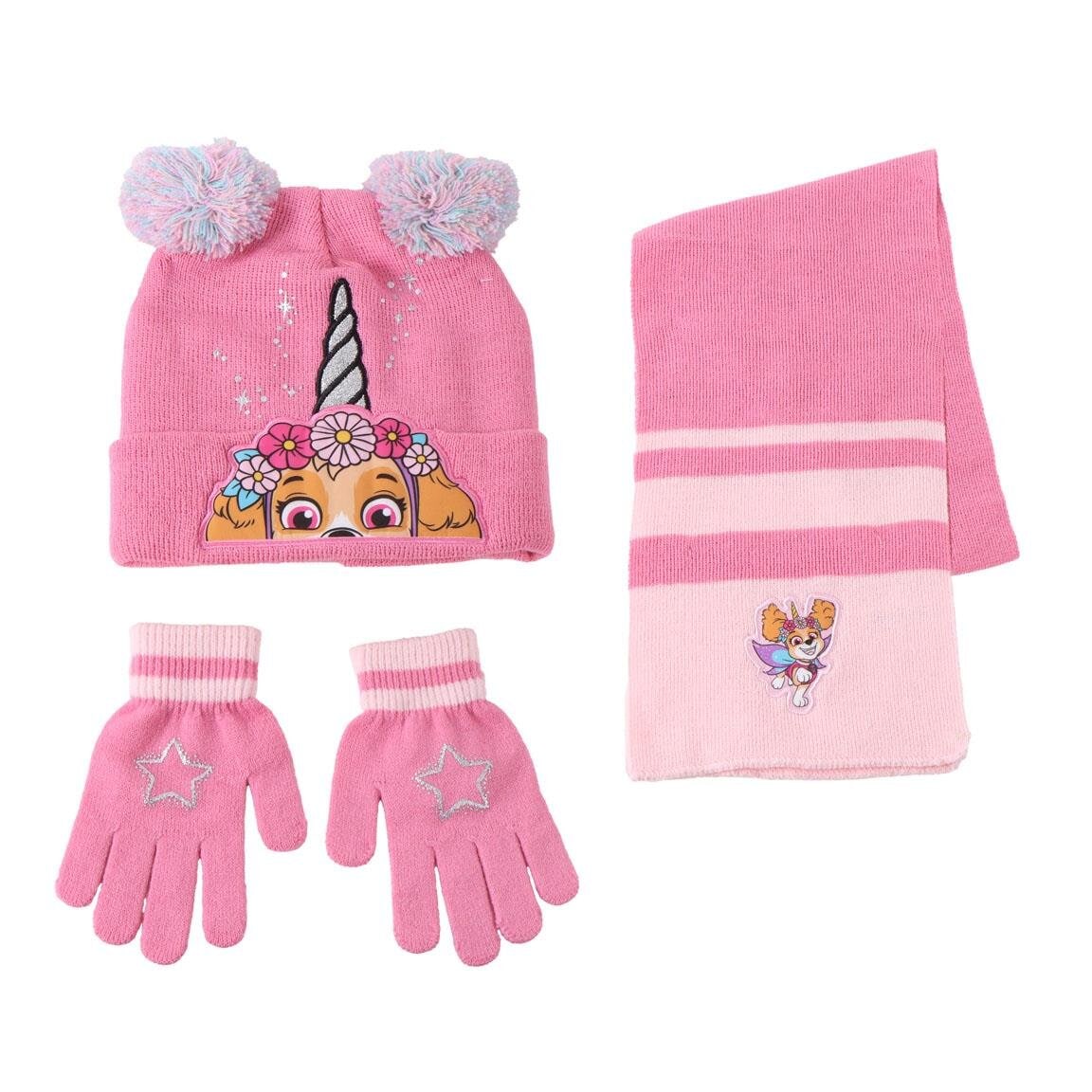 Paw Patrol Skye - Mütze, Schal und Handschuhe