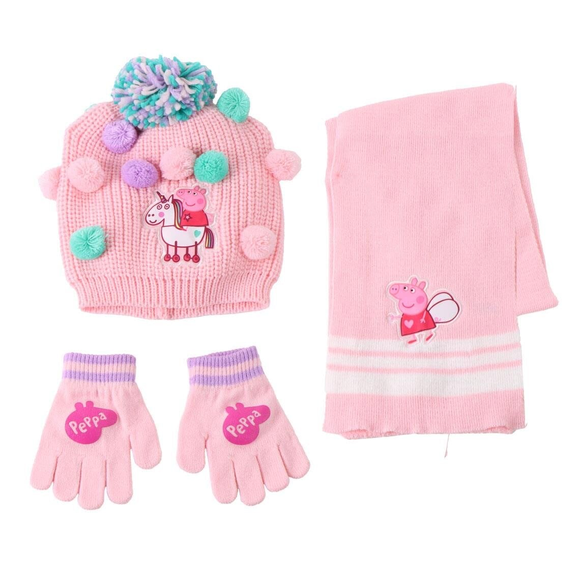 Peppa Wutz - Mütze, Schal und Handschuhe