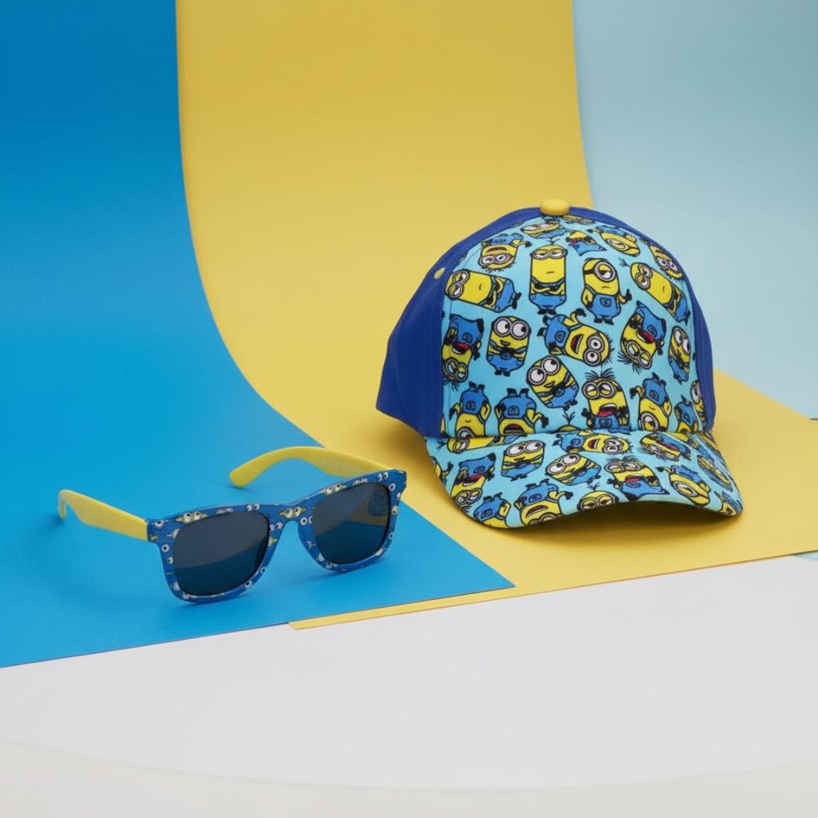 Minions - Kindercap und Sonnenbrille für Kinder