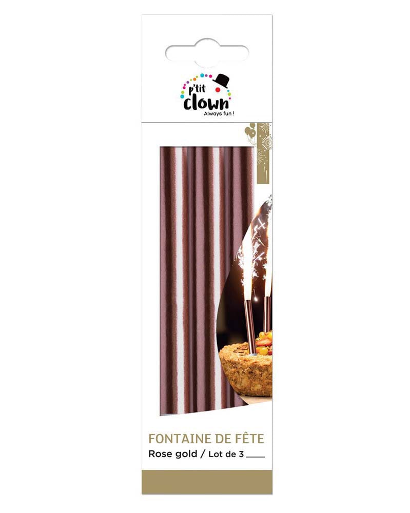 Eisfontäne in Roségold 3er-Pack