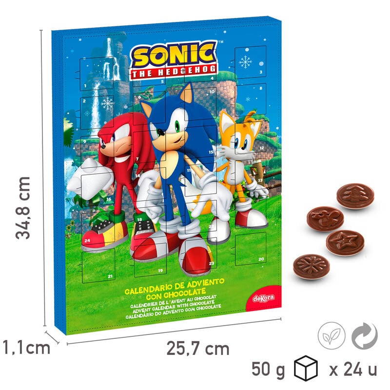 Sonic - Schokoladen-Adventskalender 50 g