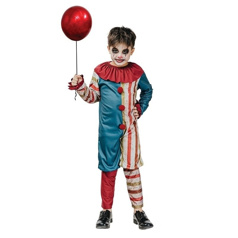 Vintage Clown Kinderkostüm 7-9 Jahre (120-130 cm)