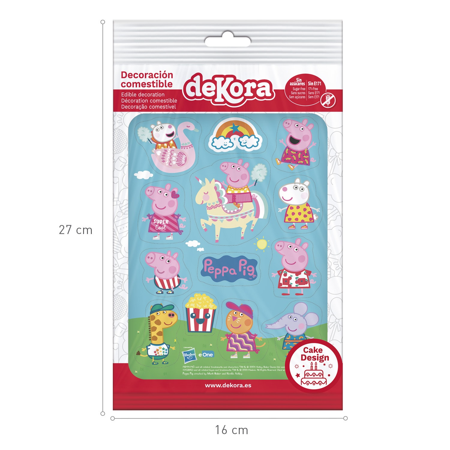 Peppa Wutz - Zuckerdekorationen 13er-Pack