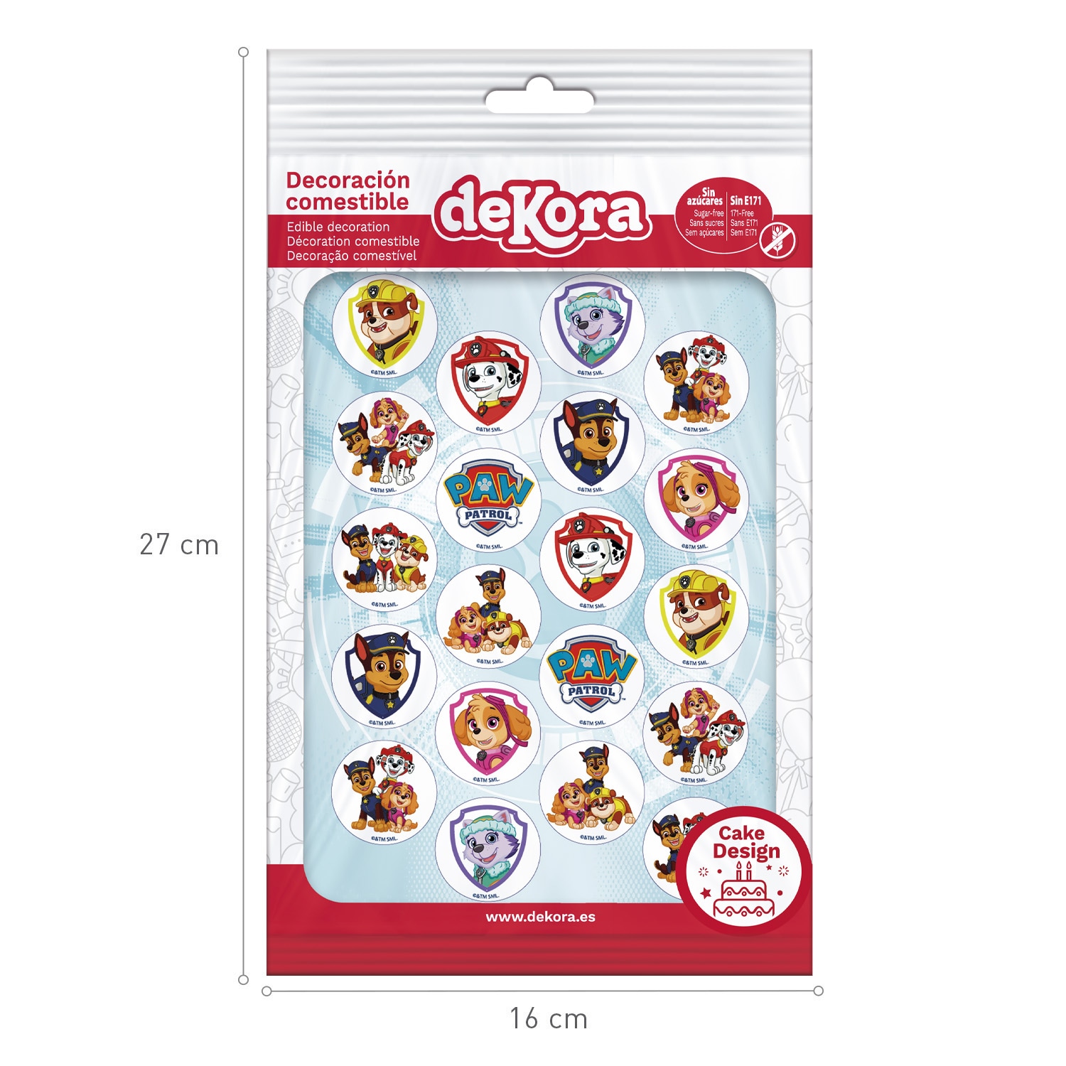 Paw Patrol - Muffinaufleger Fondant 20er Pack