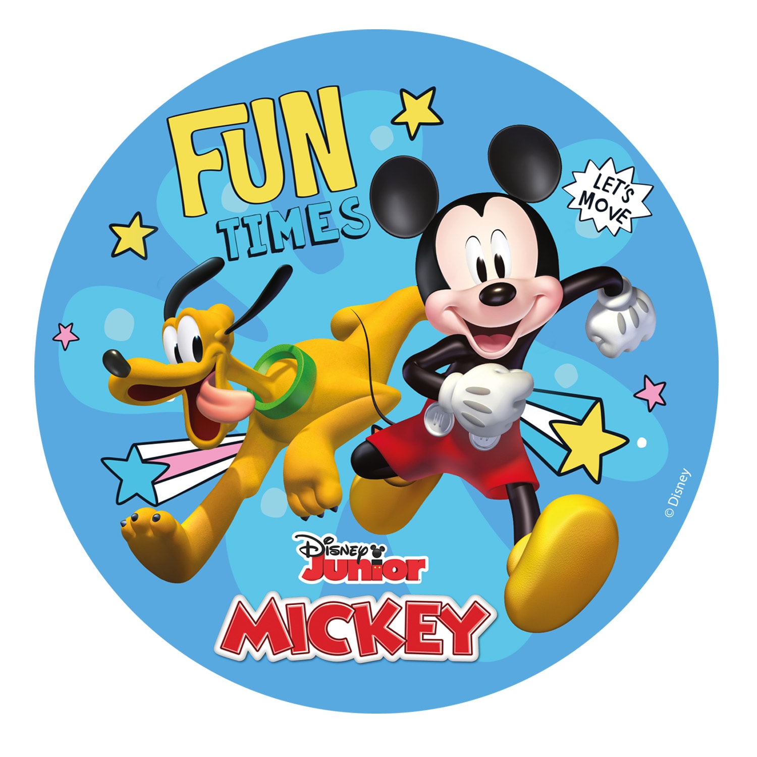 Tortenaufleger Mickey Maus - Zuckerfreier Fondant 15,5 cm