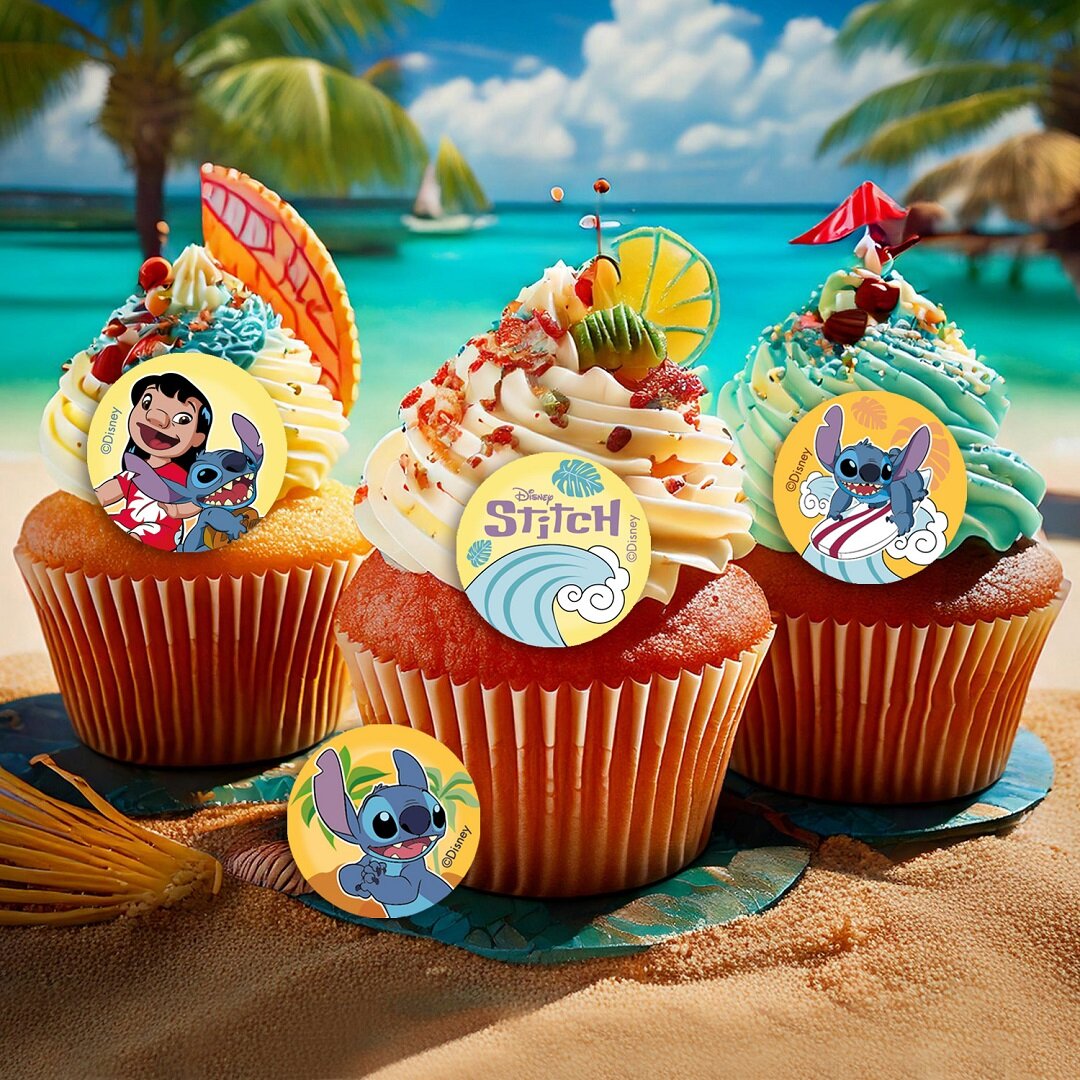 Lilo & Stitch - Muffindekorationen Fondant 20er Pack