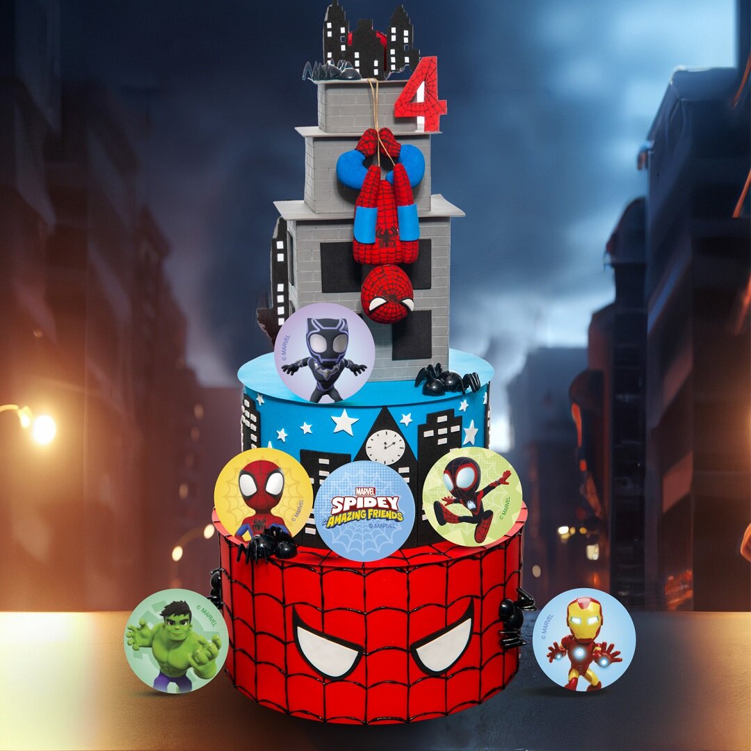 Spidey - Muffindekorationen Fondant 20er Pack