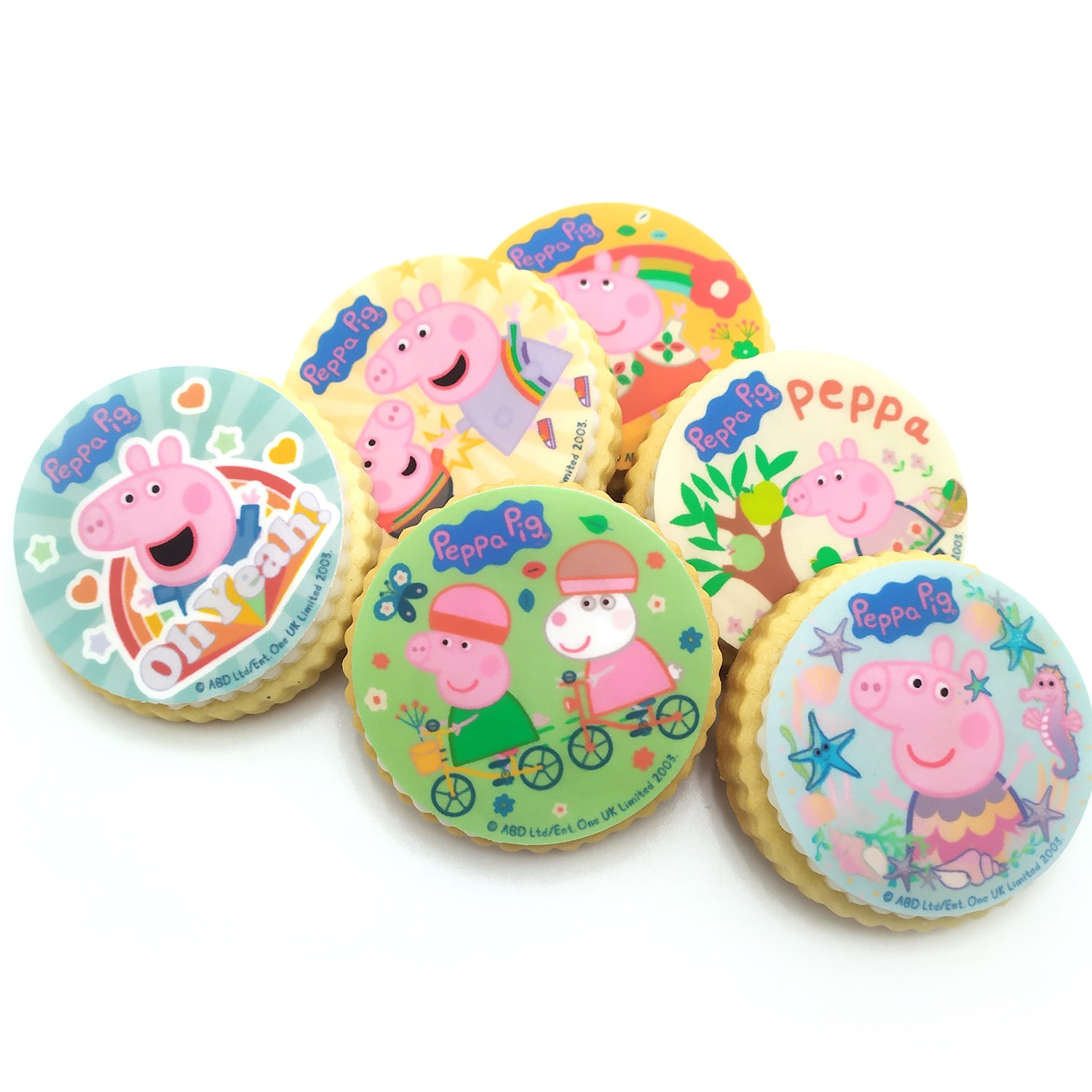 Peppa Wutz - Muffinaufleger Fondant 6er-Pack