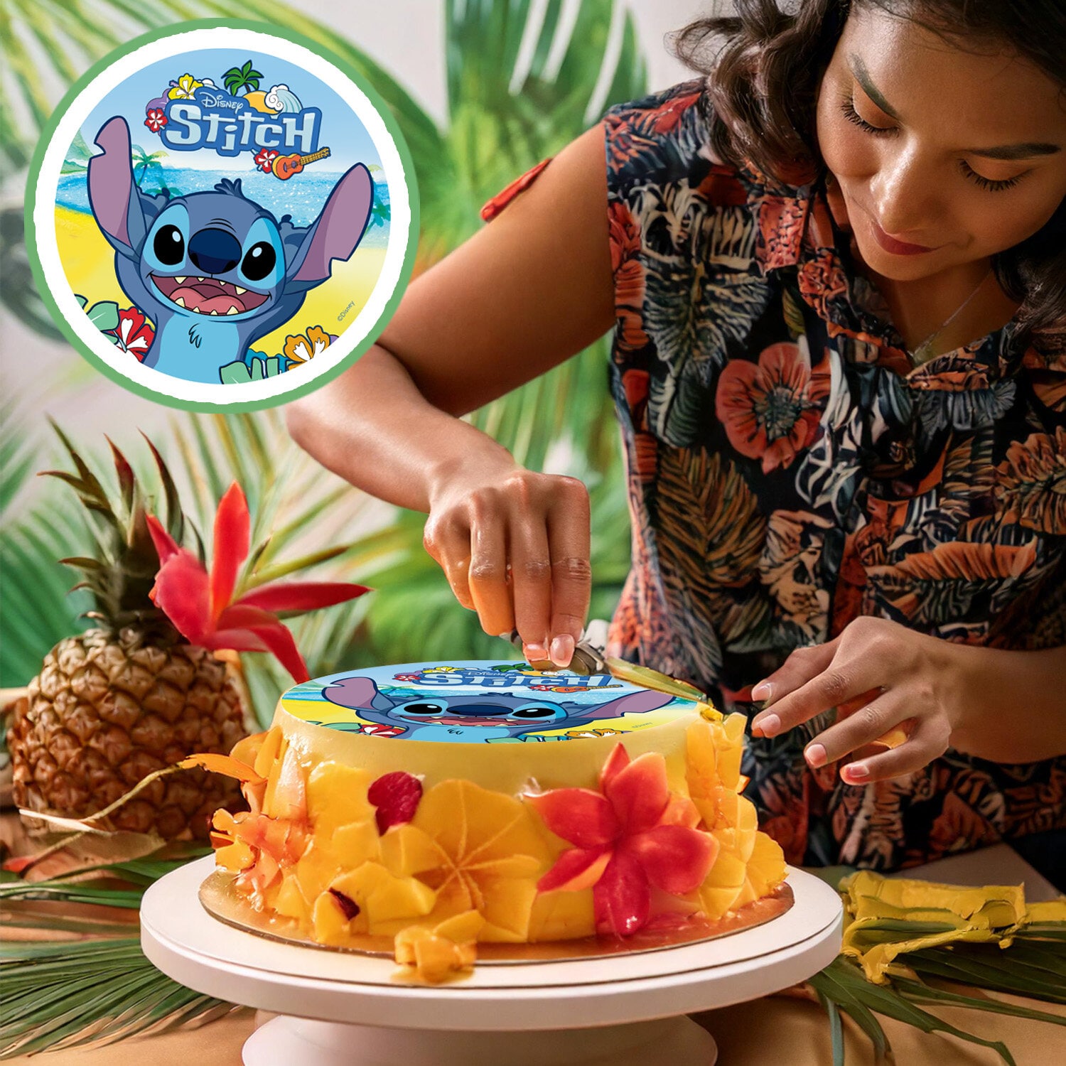 Tortenaufleger Lilo & Stitch - Fondant 20 cm