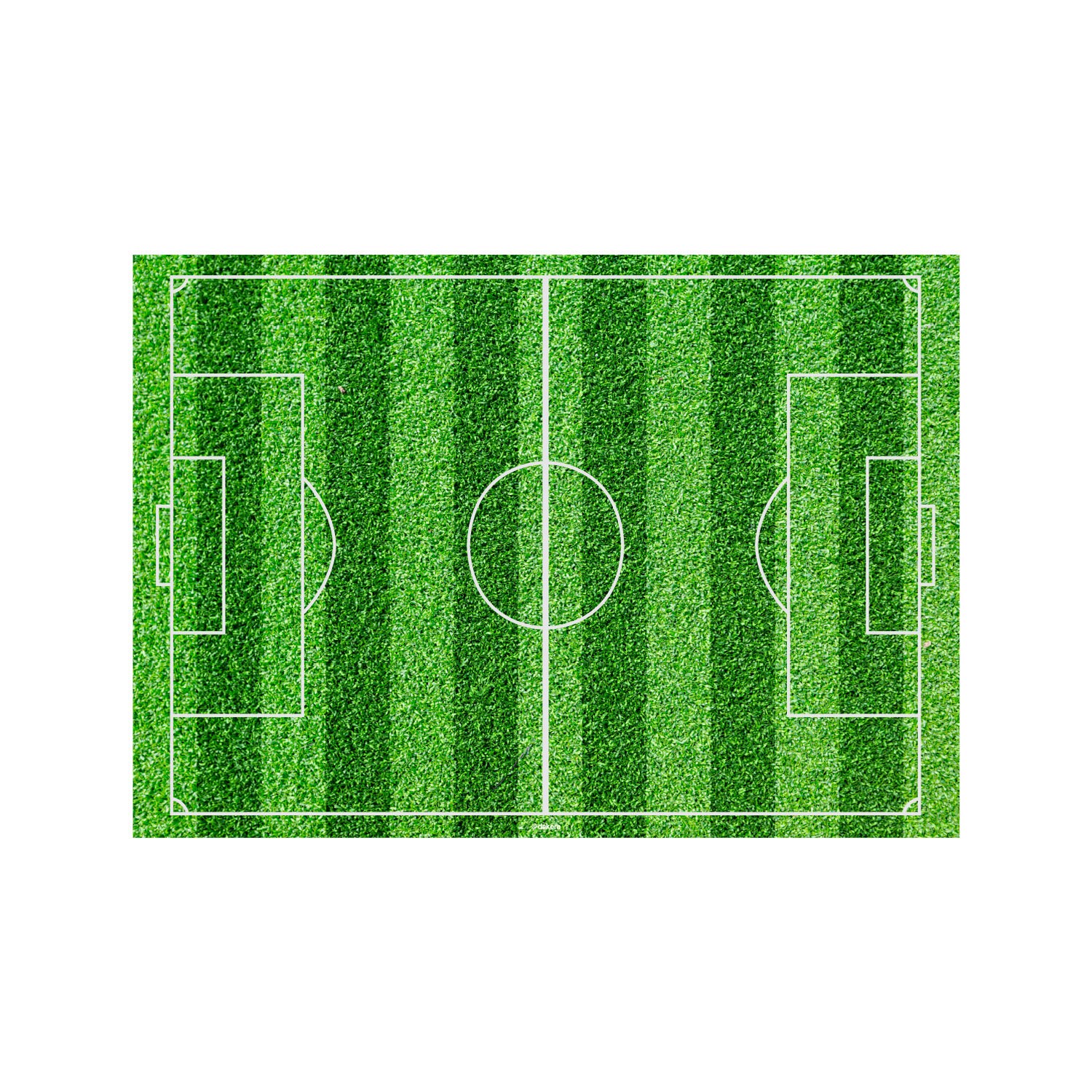 Tortenaufleger Fußballfeld - Fondant 15 x 21 cm