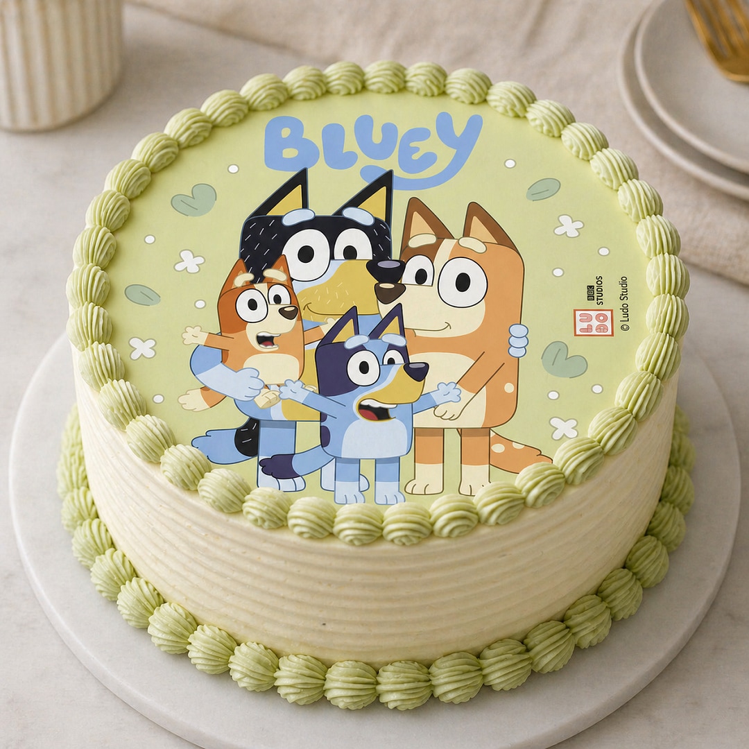 Tortenaufleger Bluey - Fondant 20 cm
