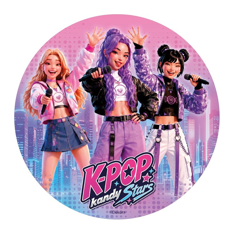 K-Pop Tortenaufleger Fondant 20 cm