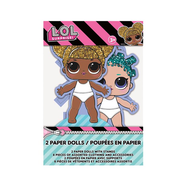 LOL Surprise, Dress Up - Papierpuppen im 2er Pack