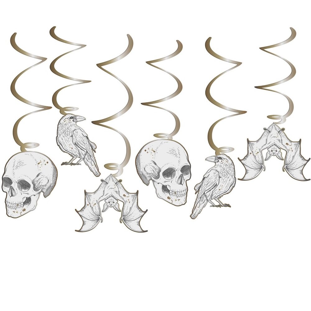 Halloween Dekorationen Creepy Curiosities 6er-Pack