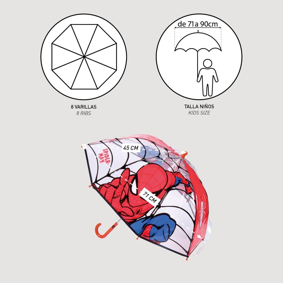 Spider-Man Kinderregenschirm