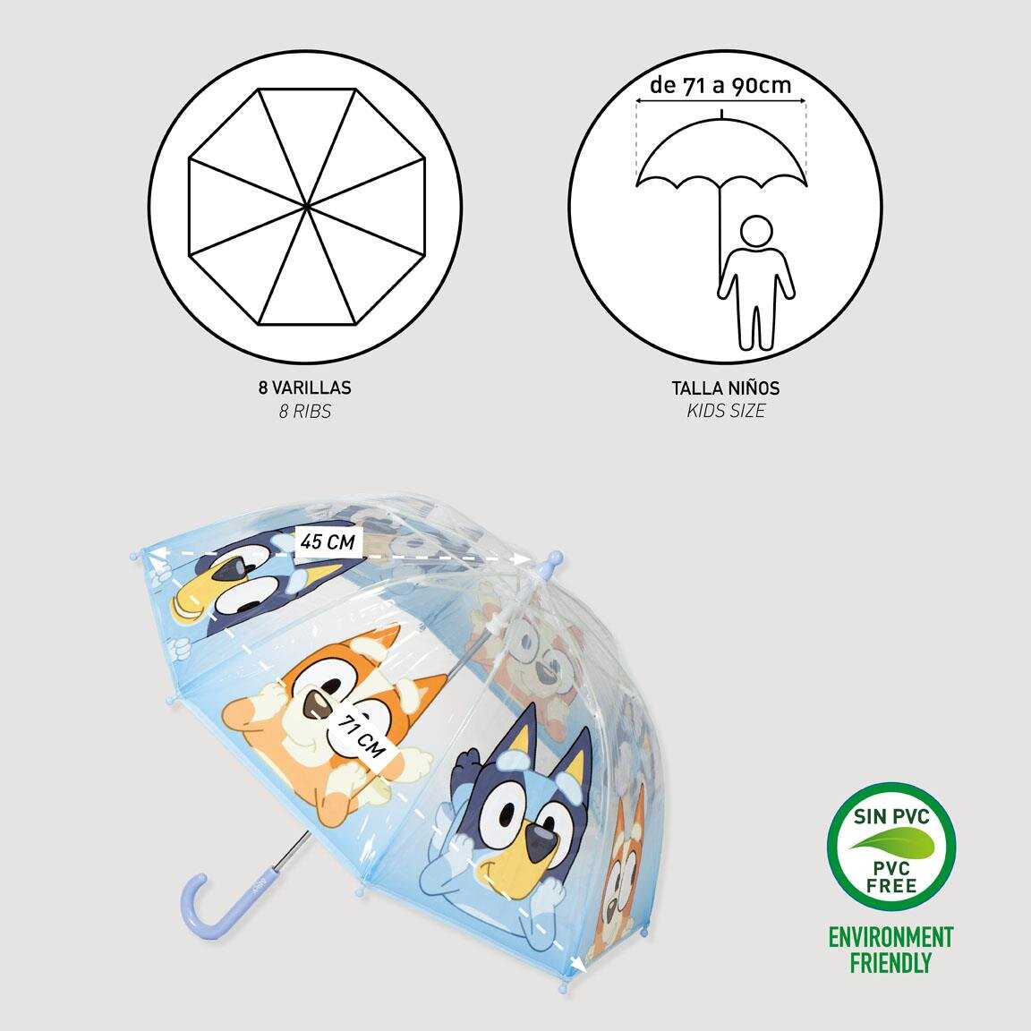 Bluey & Bingo Kinderregenschirm