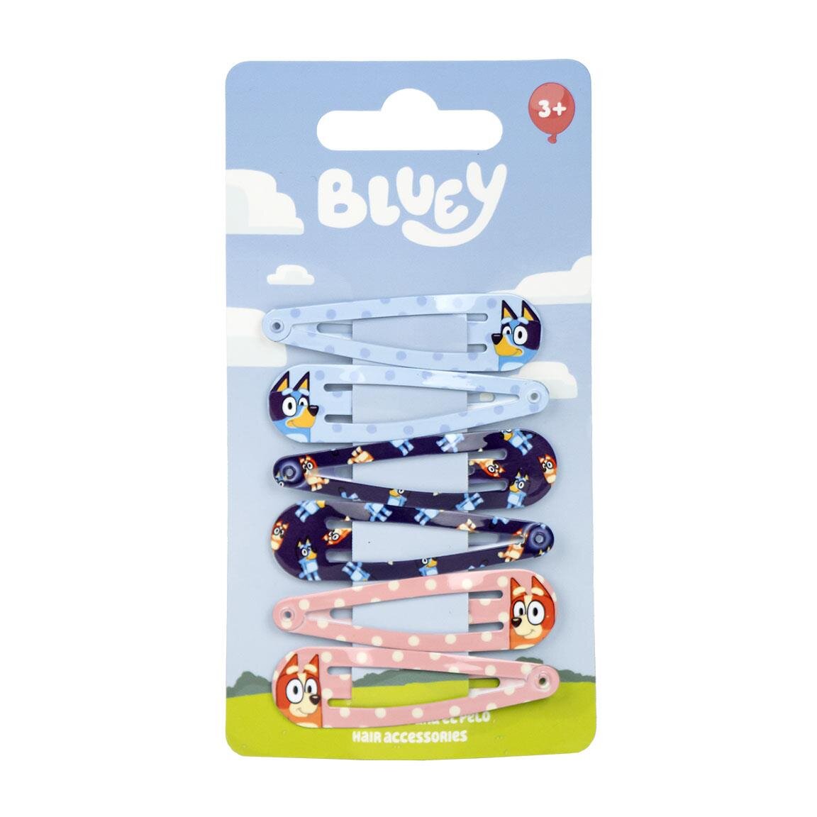 Bluey - Haarspangen 6er-Pack