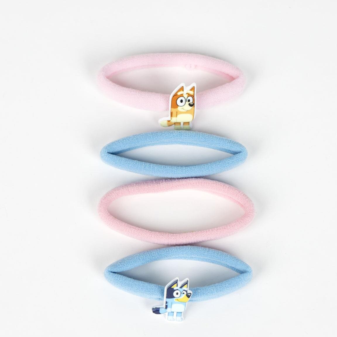 Bluey - Haargummis 4er-Pack