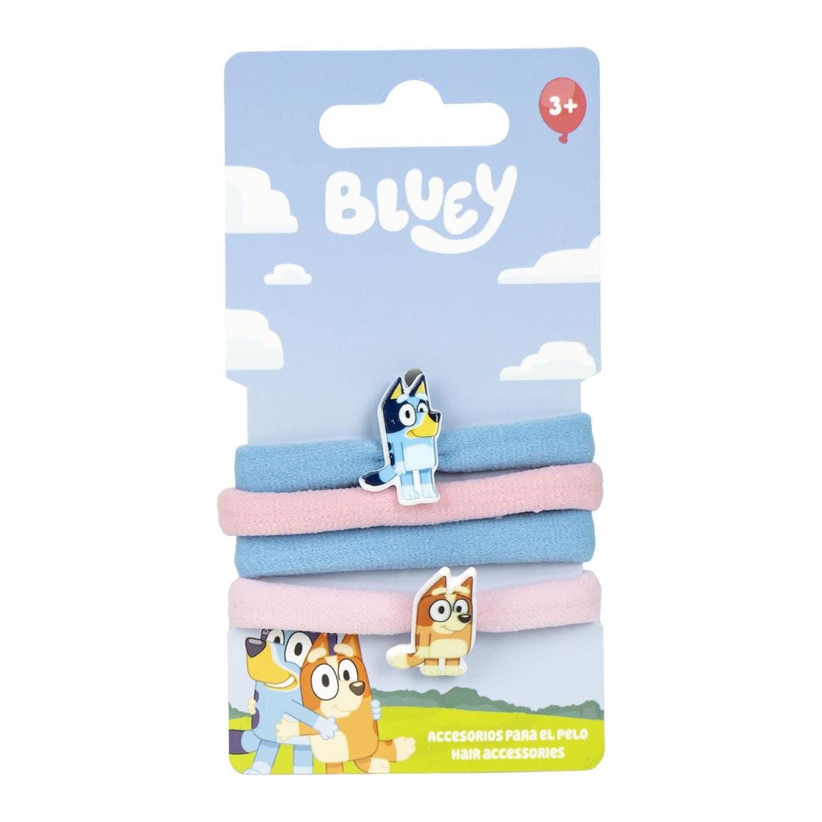 Bluey - Haargummis 4er-Pack