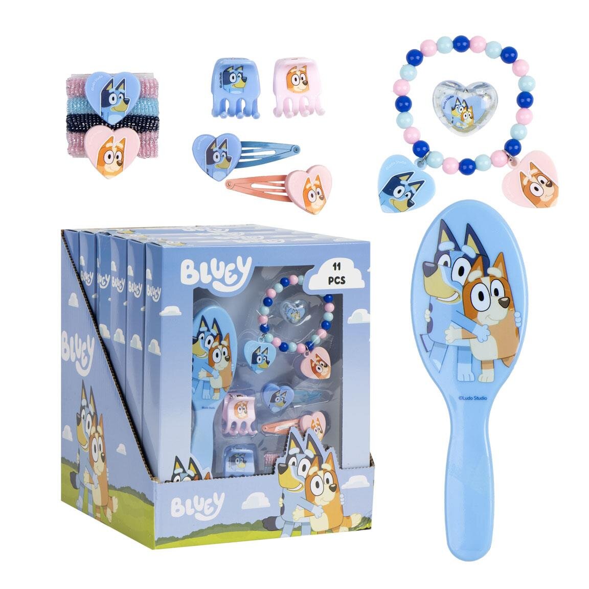 Bluey - Haarbürste & Schmuck