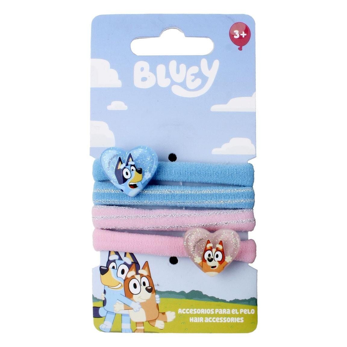 Bluey - Haargummis 4er-Pack