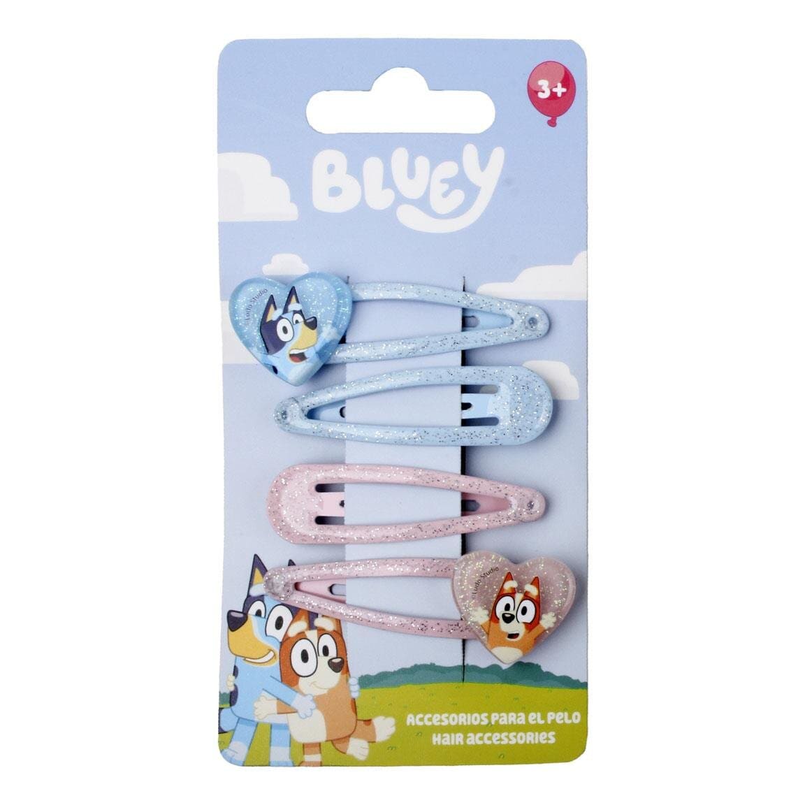 Bluey - Haarspangen 4er-Pack