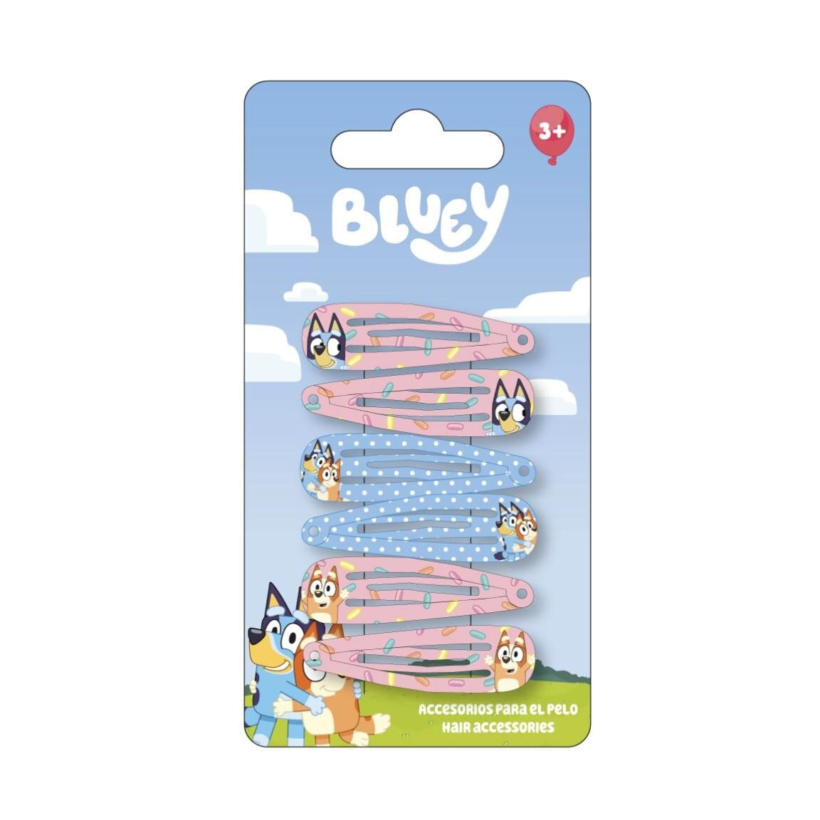 Bluey - Haarspangen 6er-Pack