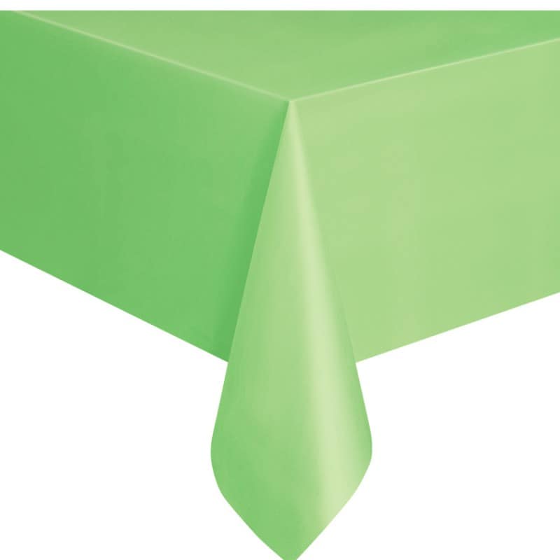 Tischdecke aus Kunststoff - Limettengrün 137x274 cm