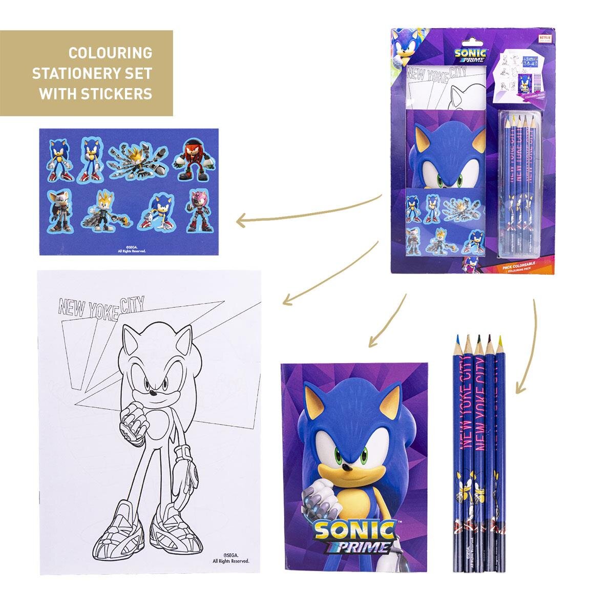 Sonic the Hedgehog - Mal- und Bastelset