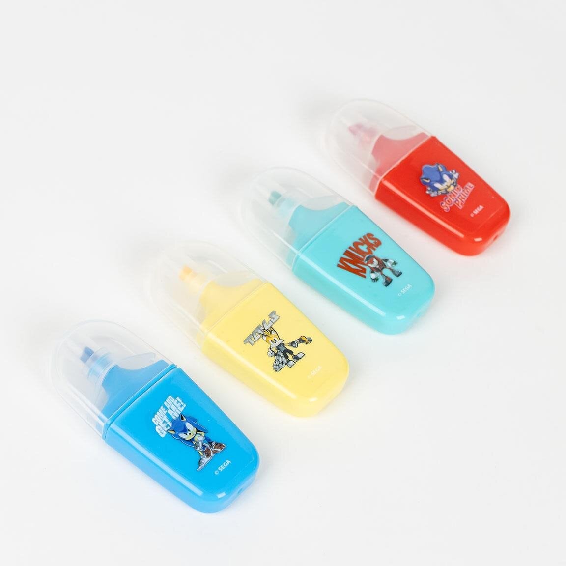 Sonic Prime - Textmarker 4er-Pack