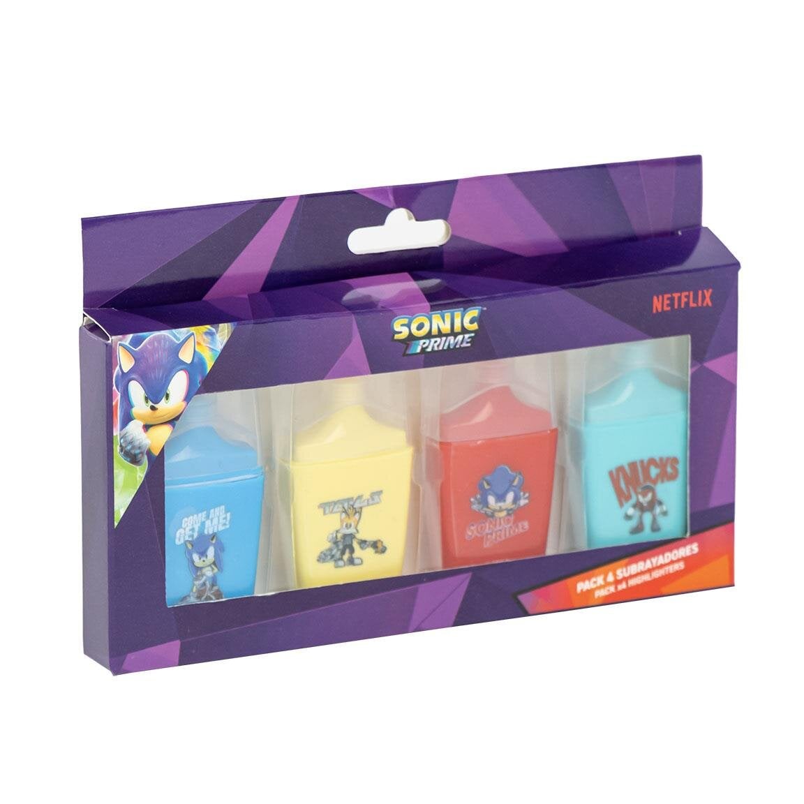 Sonic Prime - Textmarker 4er-Pack