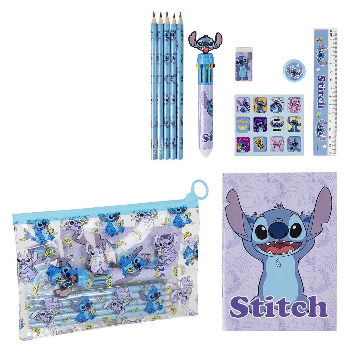 Stitch - Schulset mit 12 Teilen