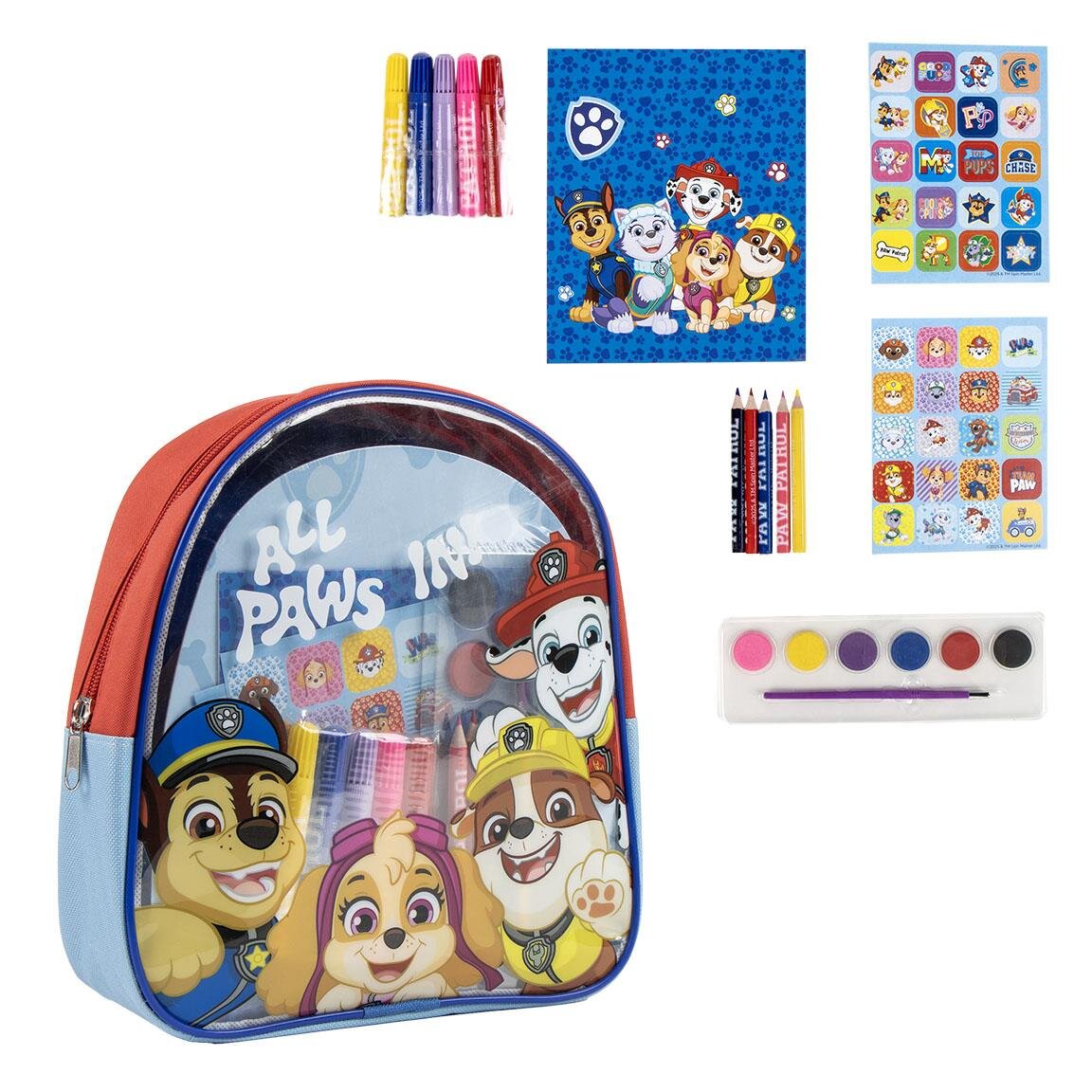 Paw Patrol - 15-teiliger Kreativ-Rucksack