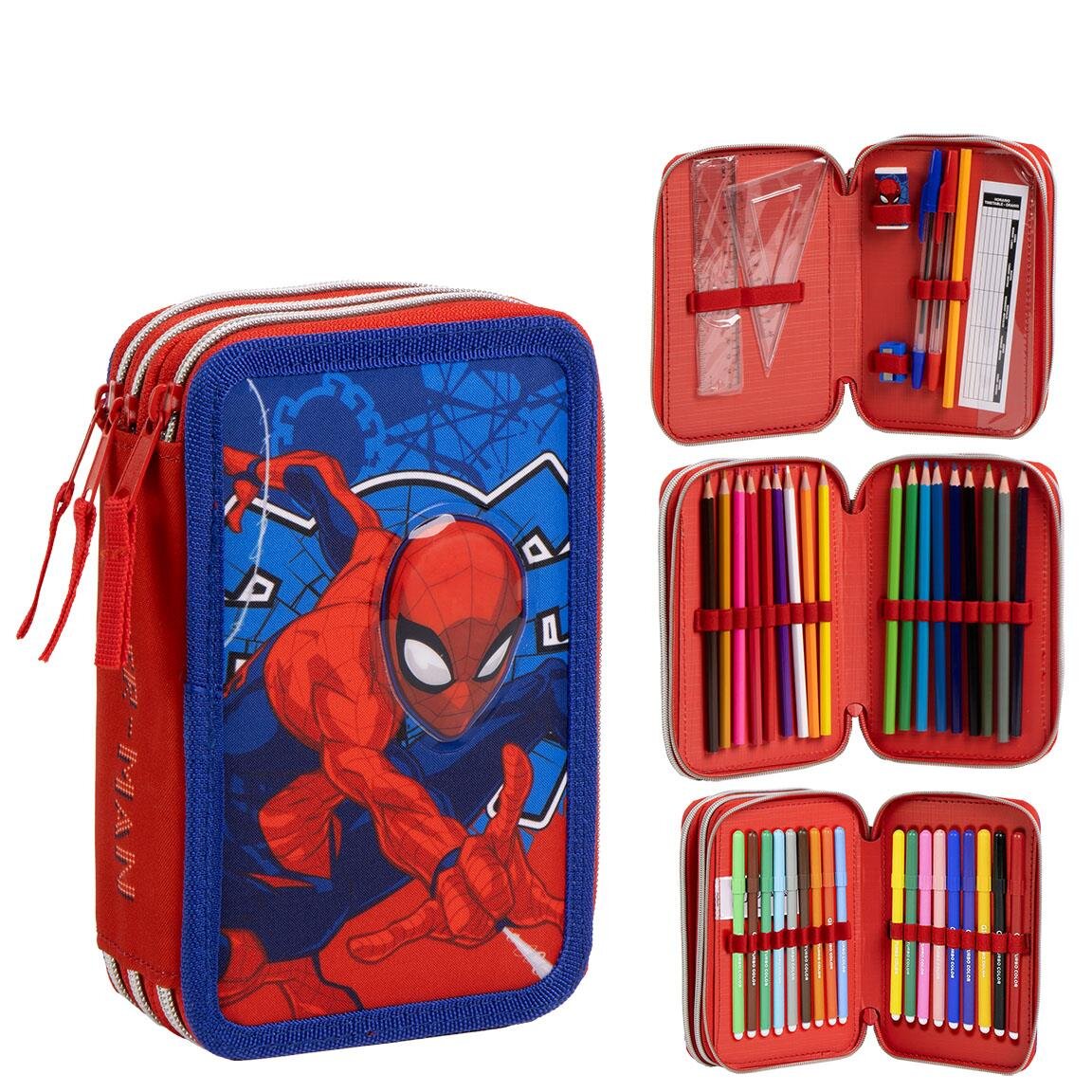 Spiderman Federmäppchen mit Zubehör