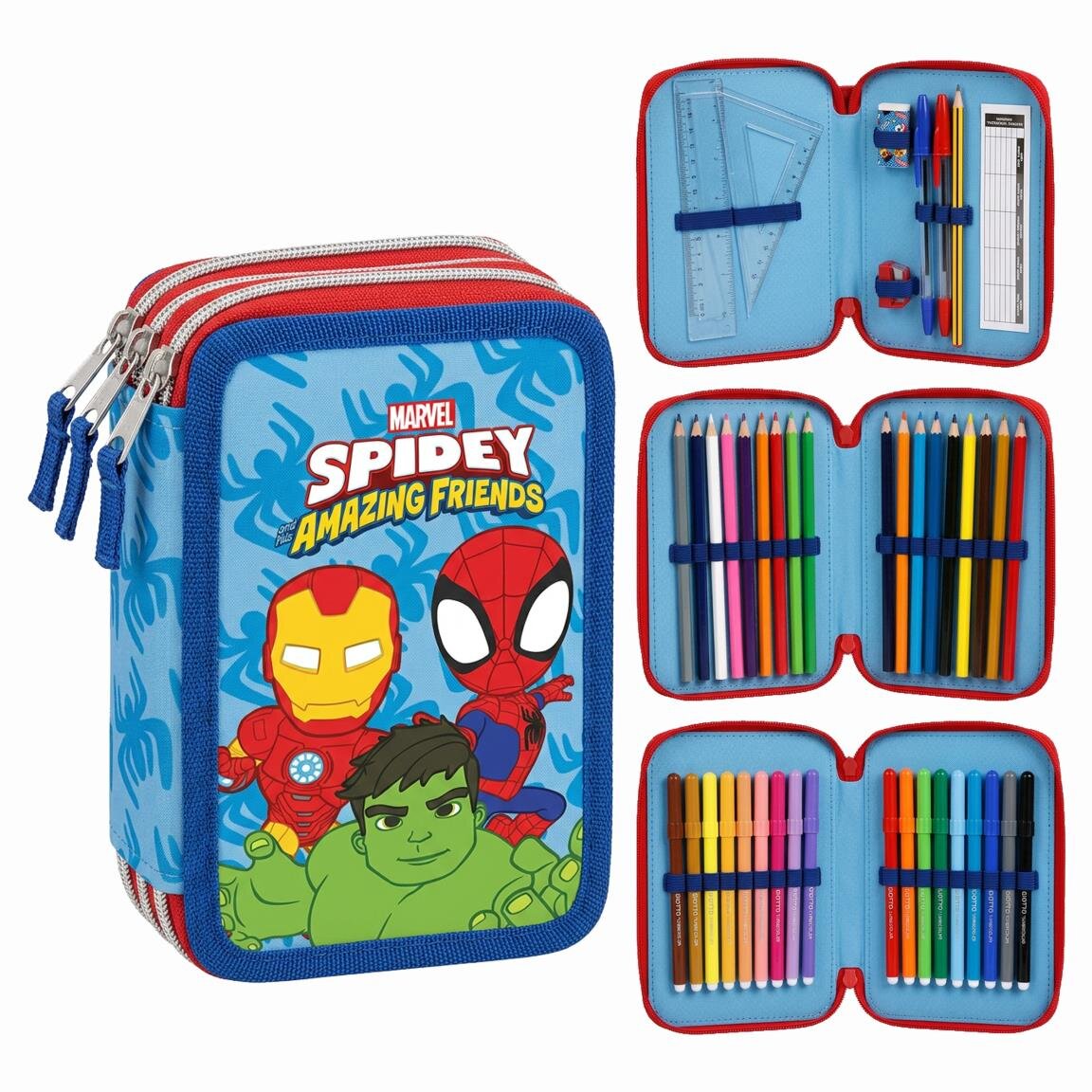 Spidey Federmäppchen mit Zubehör